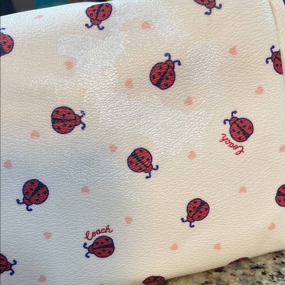 Coach Gallery Tote in Ladybug Floral Print - Flawed Gem DIY Restored - Picture 7 of 16